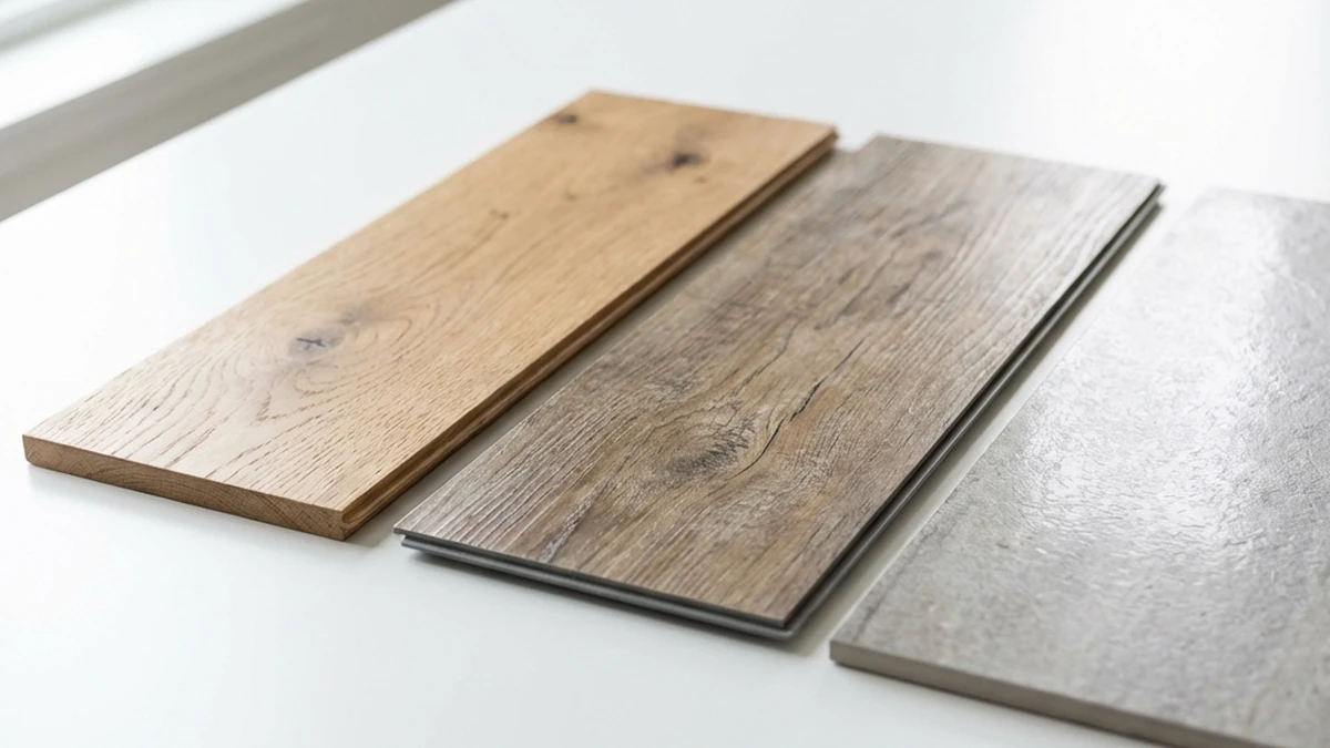 best flooring options 2026 — material samples side by side