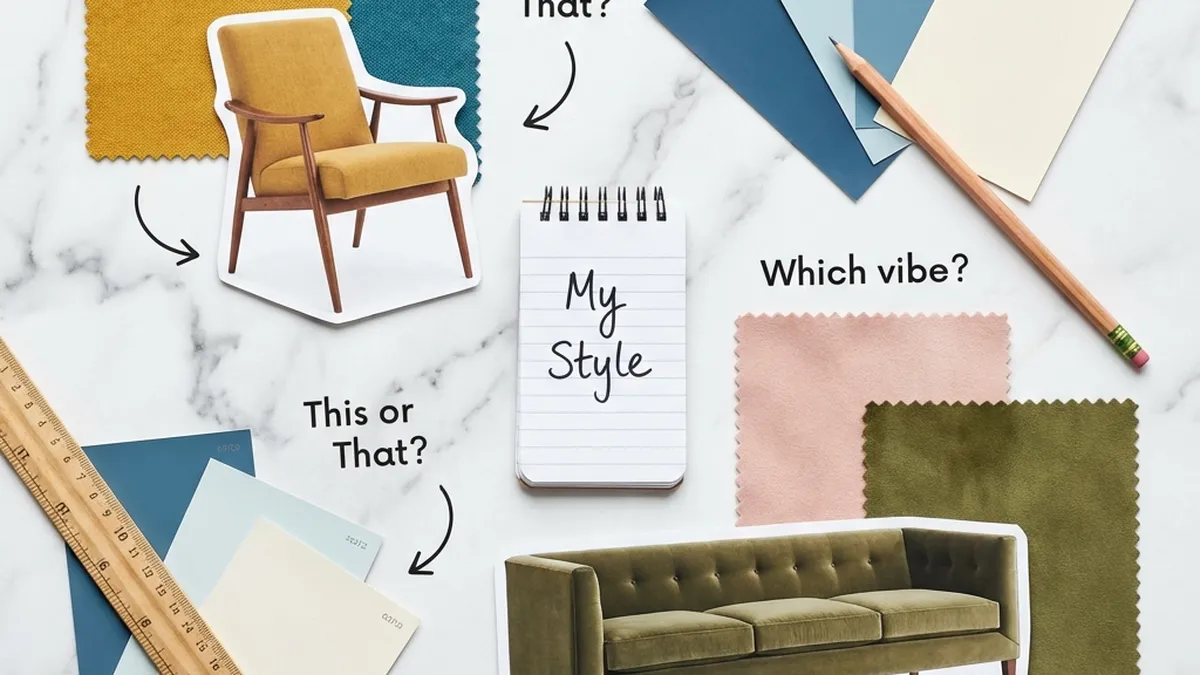 interior design styles - mood board comparing different decor styles