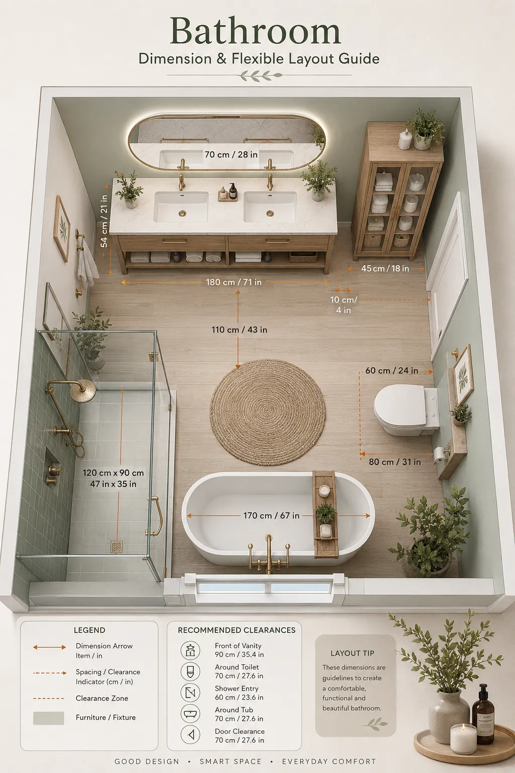 Best Bathroom Decor Under $100 (2026): 10 Picks That Look More Expensive 1 Best bathroom decor under $100 - styled modern bathroom with budget-friendly decor and storage picks for 2026