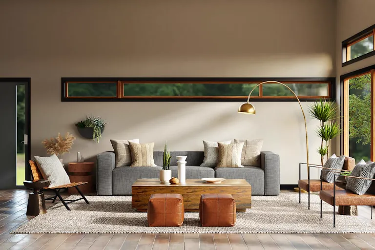 Interior Design Styles Explained: Modern, Boho, Scandinavian, and Traditional 1 interior design styles - styled modern living room mood board